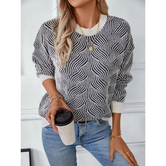 Wave Knit Sweater